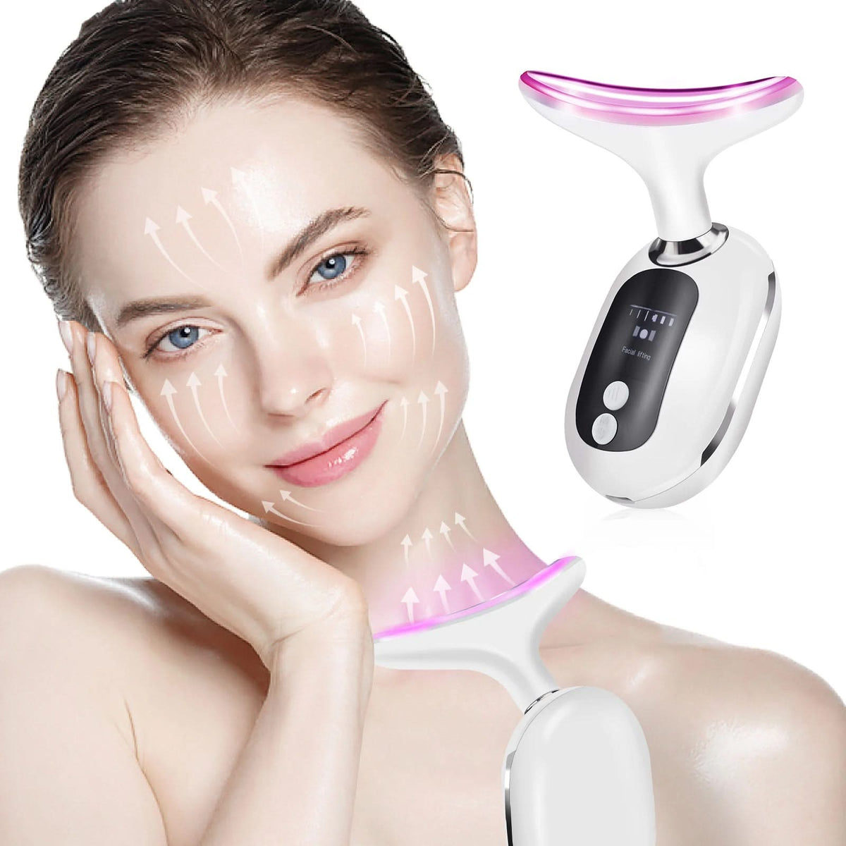 Mauzari™ Massaggiatore Lifting Viso e Collo con LED