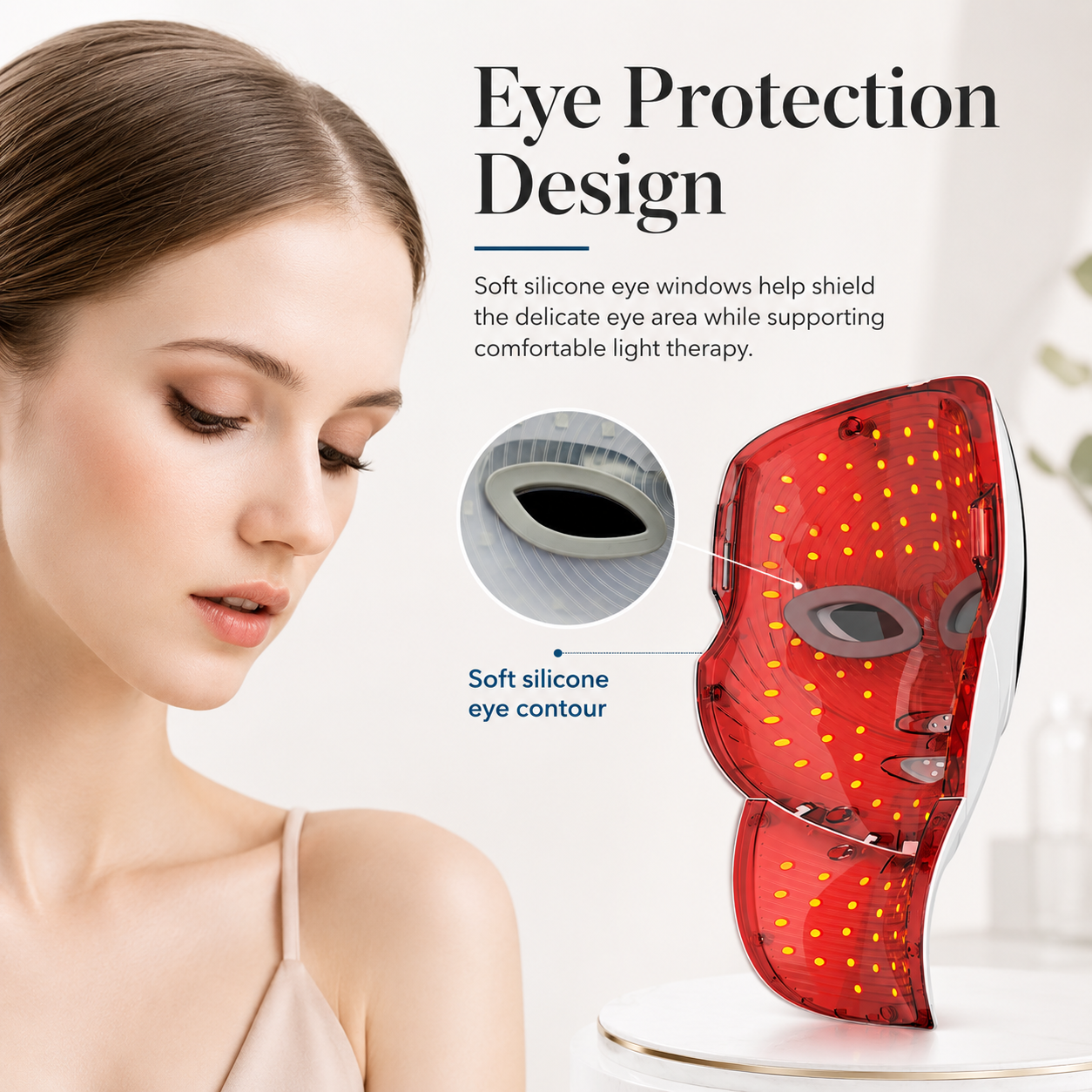 Mauzari™ Maschera LED viso e collo a 7 colori – Dispositivo per fototerapia e ringiovanimento della pelle