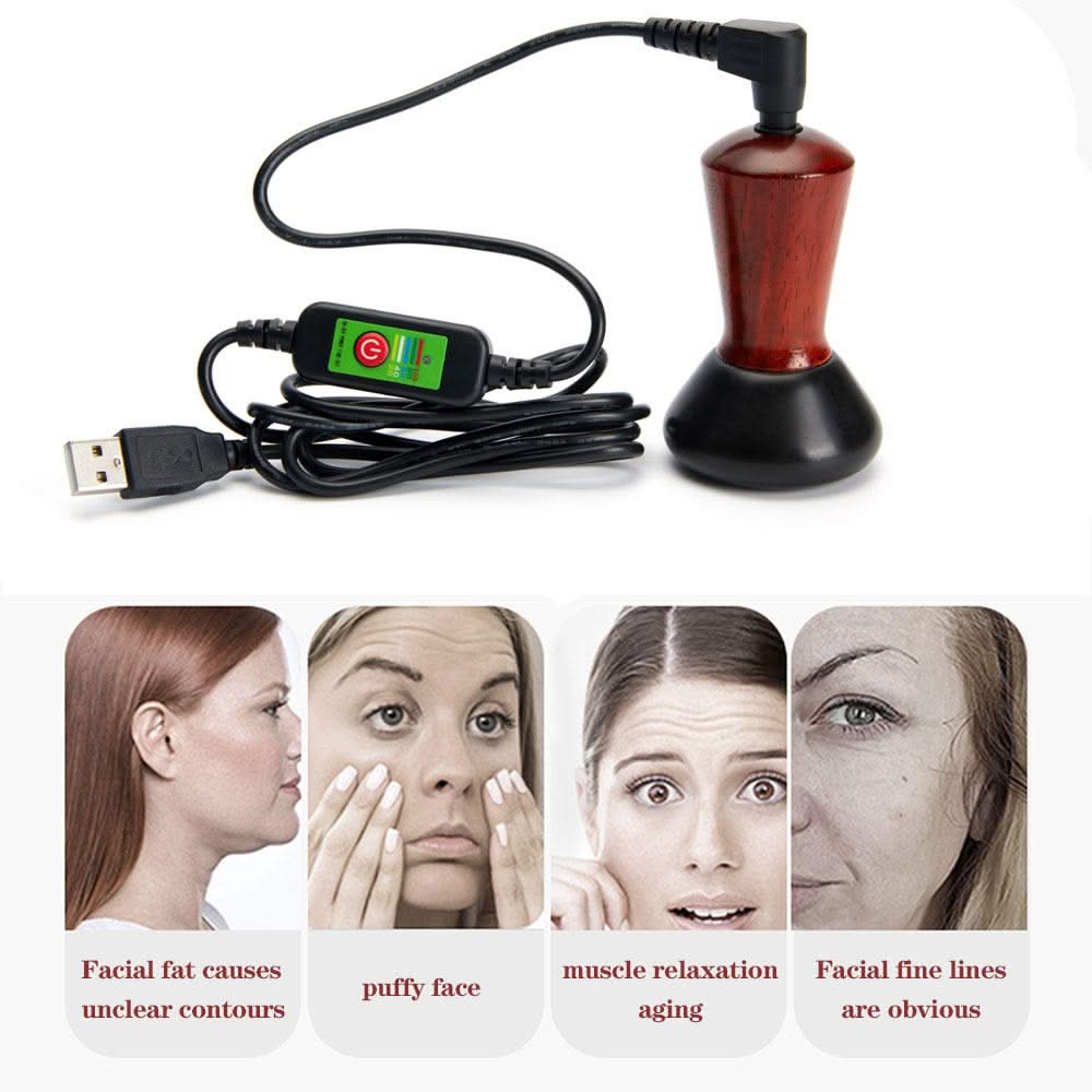Mauzari™ Massaggiatore Viso Riscaldato in Pietra Bian
