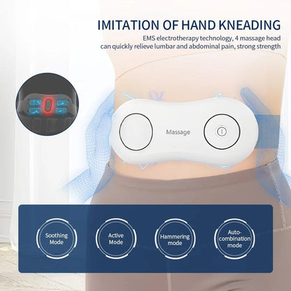 Mauzari™ Massaggiatore EMS per Vita e Addome con Luce Rossa e Calore