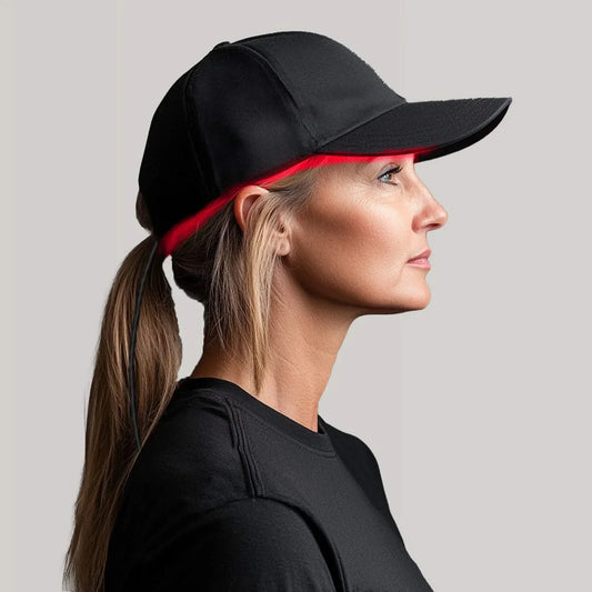 Mauzari™ Casco a Luce Rossa per la Cura del Cuoio Capelluto
