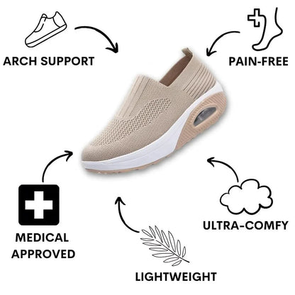 Mauzari™ Sneakers ortopediche da donna per piedi gonfi ed edema – Calzata elasticizzata