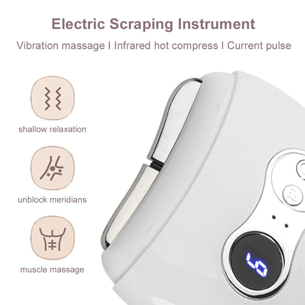 Mauzari™ Massaggiatore Gua Sha Riscaldato con EMS e Luce Rossa