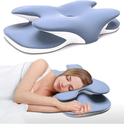 Mauzari™ Cuscino Cervicale in Memory Foam – Sollievo per Collo e Sonno