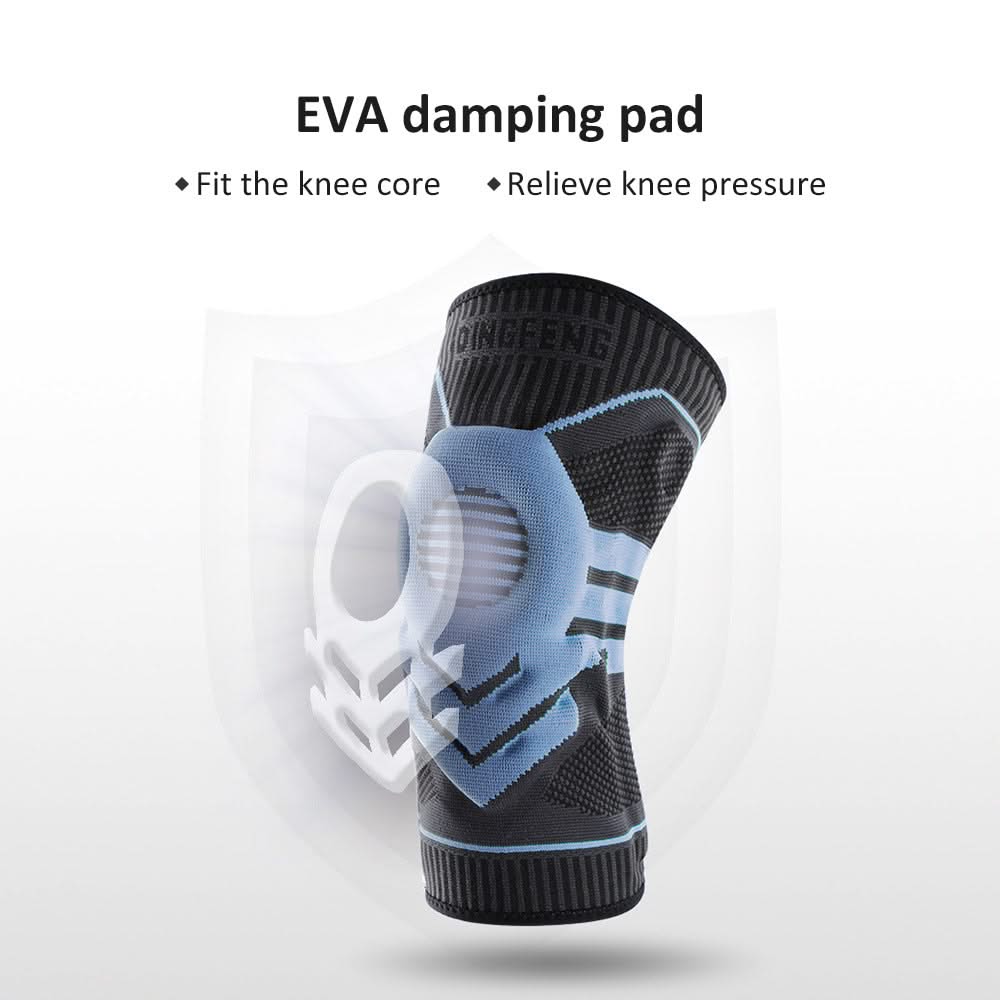 Mauzari™ Ginocchiera Compressiva con Stabilizzatori in Silicone