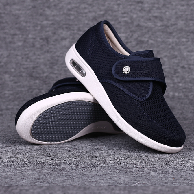 Mauzari™ Scarpe ortopediche larghe da uomo per piedi gonfi e piede diabetico – Calzata regolabile