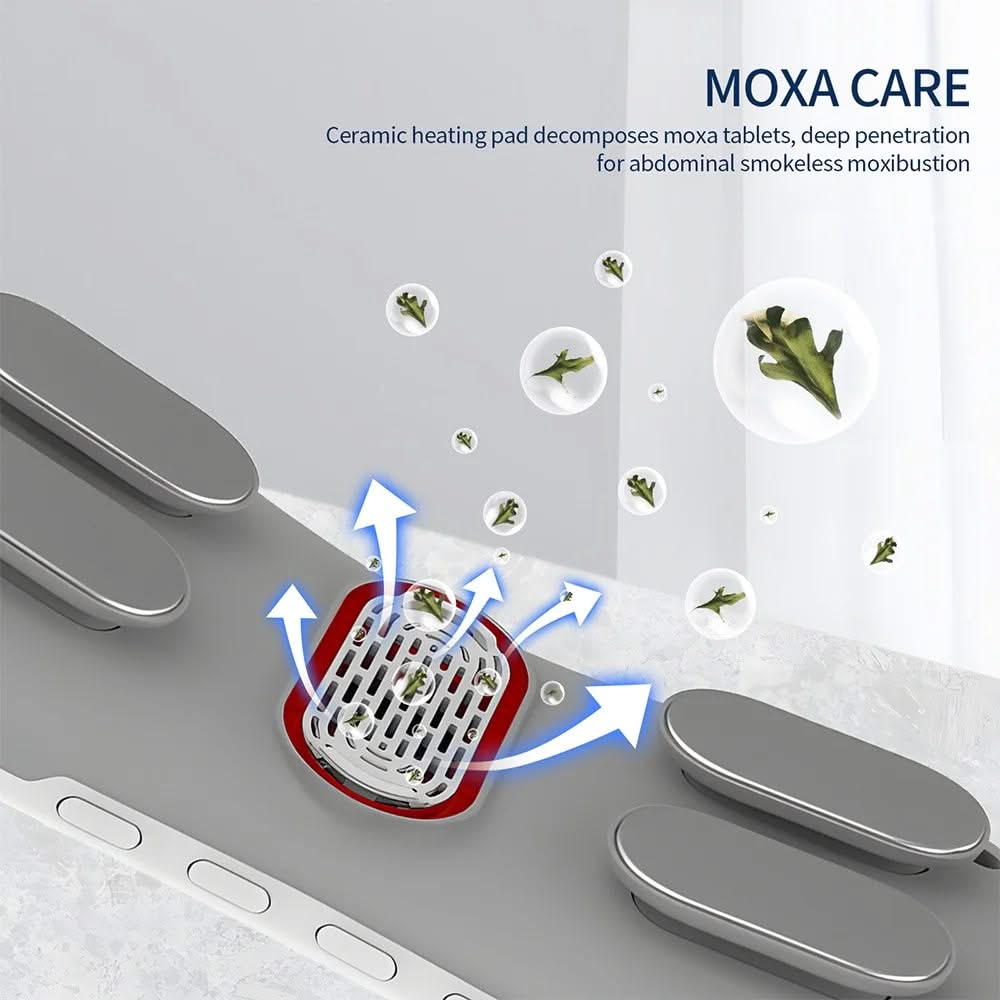 Mauzari™ Massaggiatore EMS per Vita e Addome con Luce Rossa e Calore