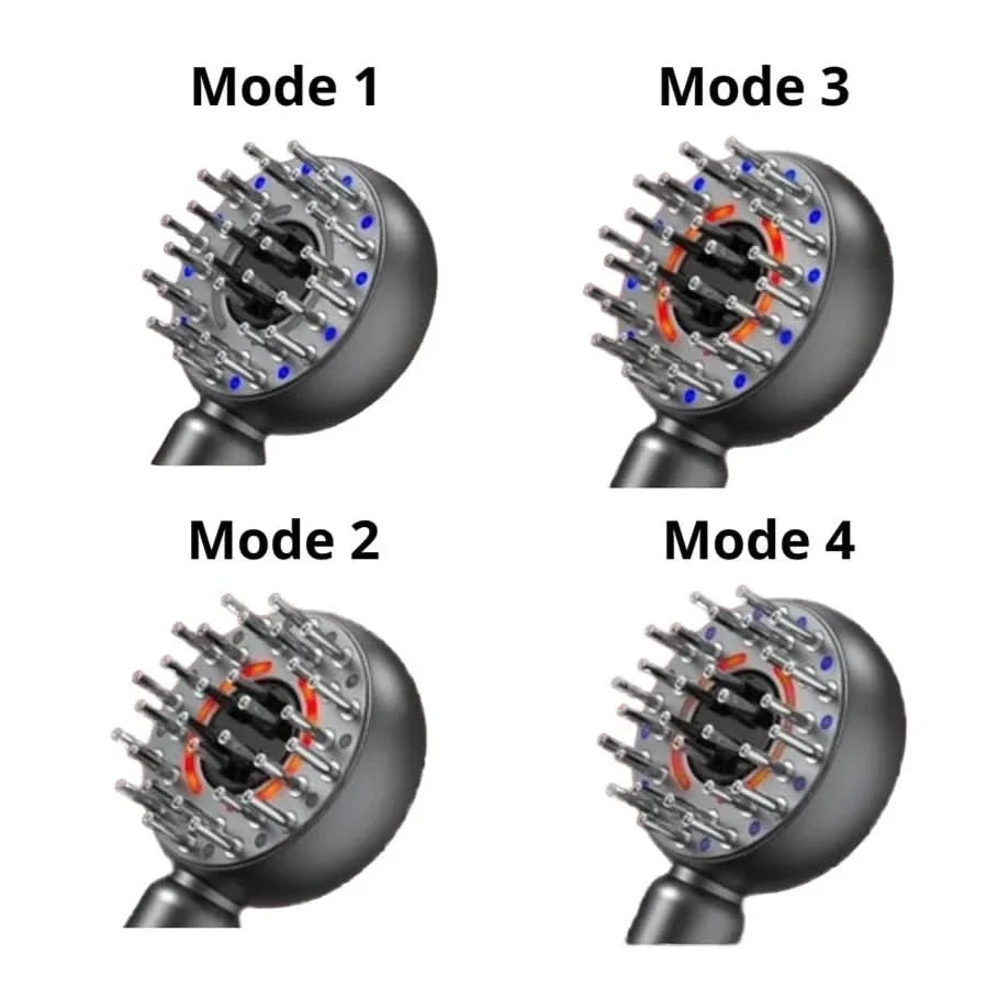 Mauzari™ Pettine Massaggiante 4 in 1 per Cuoio Capelluto