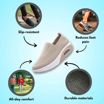 Mauzari™ Sneakers ortopediche da donna per piedi gonfi ed edema – Calzata elasticizzata