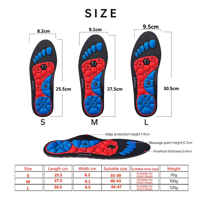 Mauzari™ Solette Magnetiche da Massaggio per Piedi Stanchi