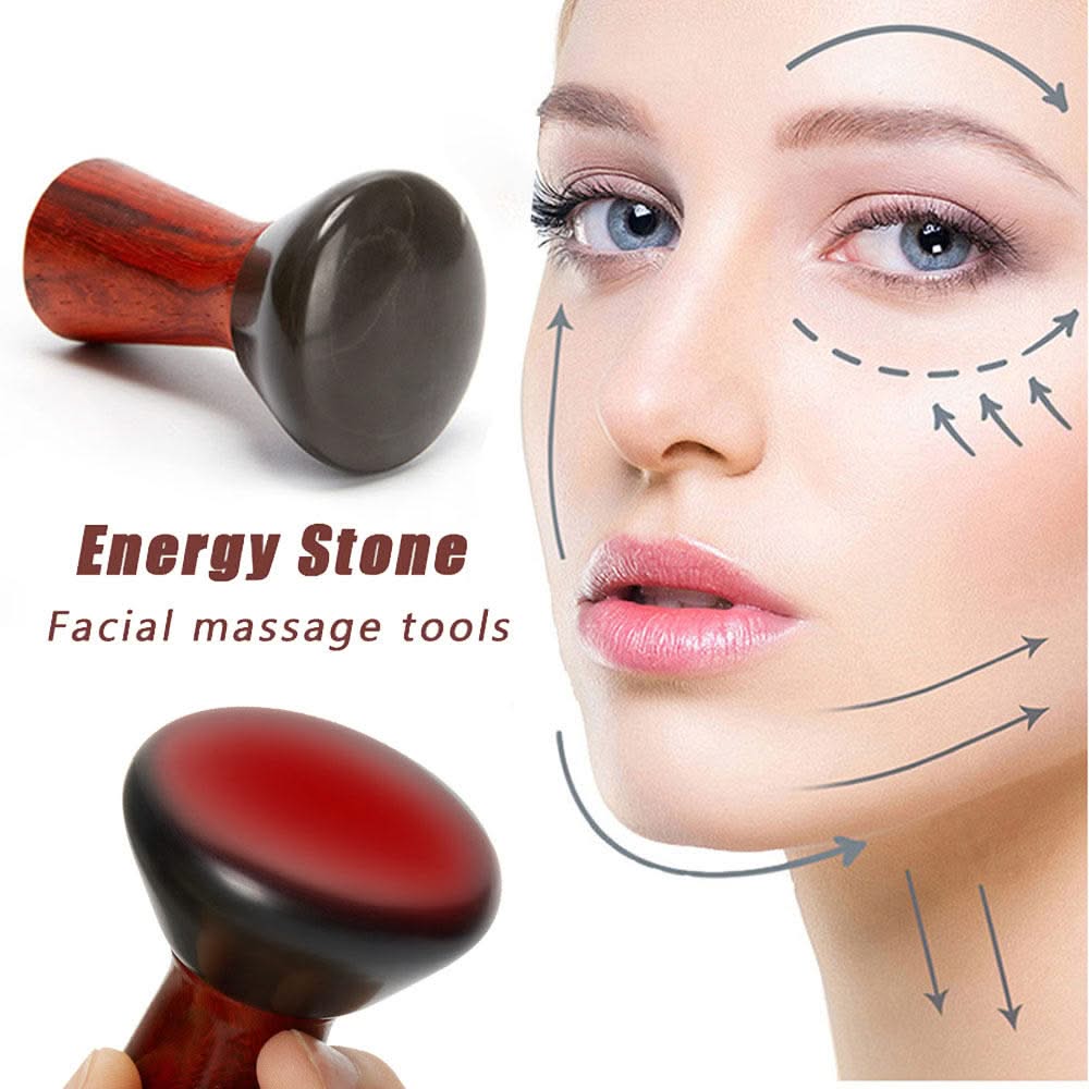 Mauzari™ Massaggiatore Viso Riscaldato in Pietra Bian