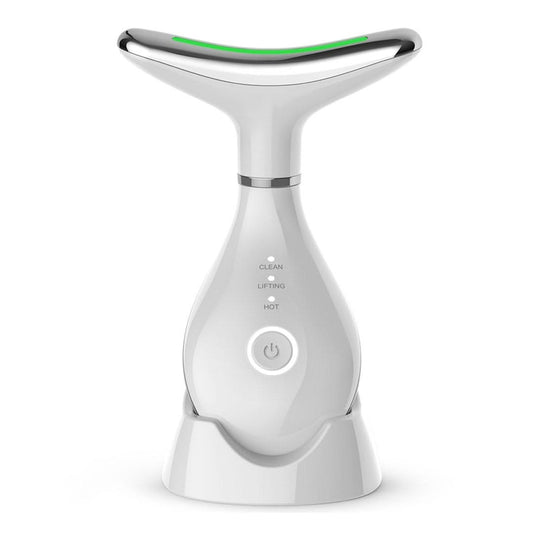 Mauzari™ Massaggiatore EMS Viso e Collo con LED – Effetto Tonificante
