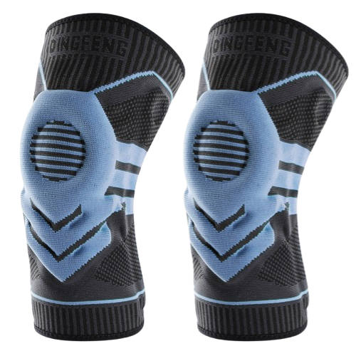 Mauzari™ Ginocchiera Compressiva con Stabilizzatori in Silicone