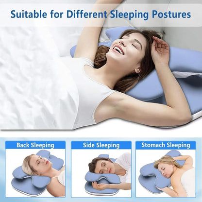 Mauzari™ Cuscino Cervicale in Memory Foam – Sollievo per Collo e Sonno