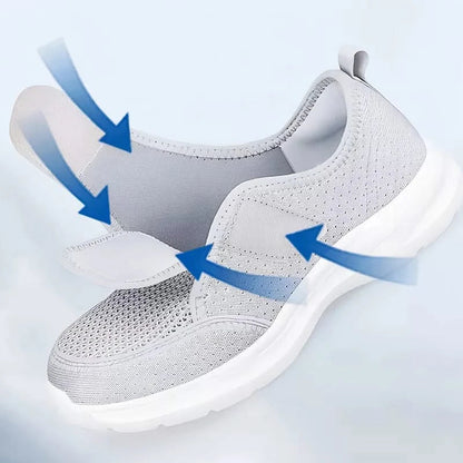 Mauzari™ Scarpe Ortopediche Larghe da Donna per Piedi Gonfi ed Edema