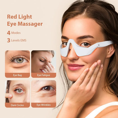 Mauzari™ Massaggiatore Occhi EMS con Microcorrente e Luce Rossa
