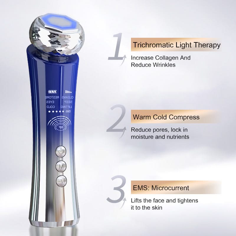 Mauzari™ Dispositivo Viso a Microcorrente con Luce Rossa e Caldo/Freddo