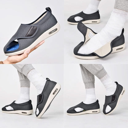 Mauzari™ Scarpe ortopediche larghe da donna per piedi gonfi – Supporto plantare regolabile