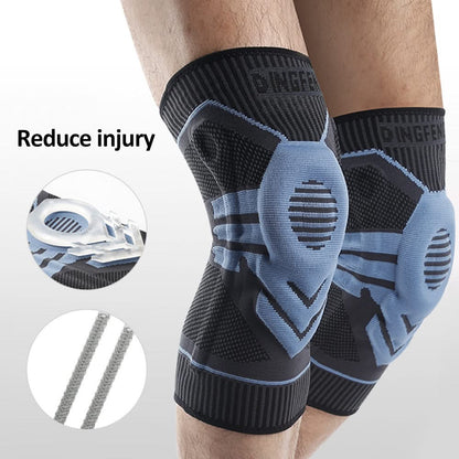 Mauzari™ Ginocchiera Compressiva con Stabilizzatori in Silicone