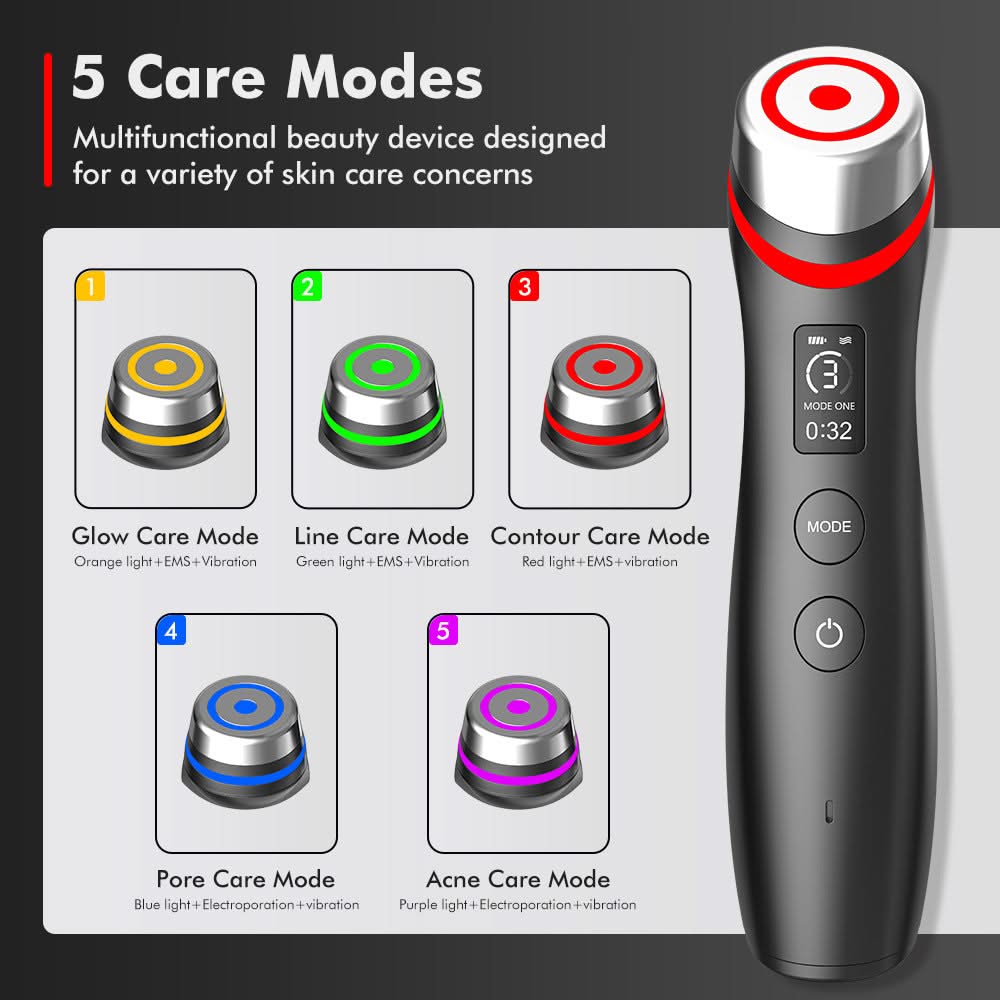 Mauzari™ Dispositivo Viso con Microcorrente EMS e LED
