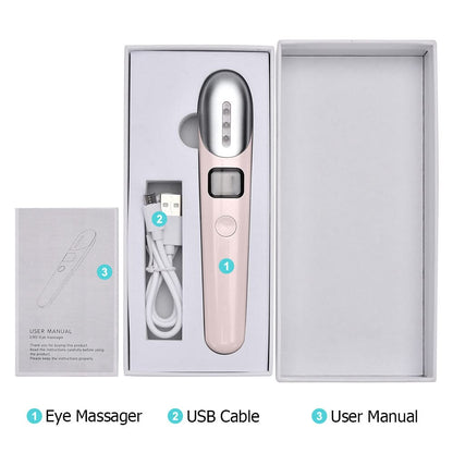 Mauzari™ Massaggiatore Contorno Occhi 4 in 1 con EMS e Luce Rossa