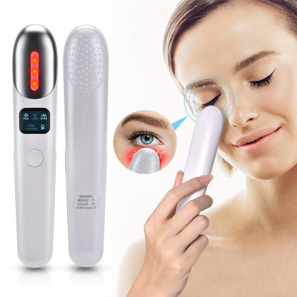 Mauzari™ Massaggiatore Contorno Occhi 4 in 1 con EMS e Luce Rossa