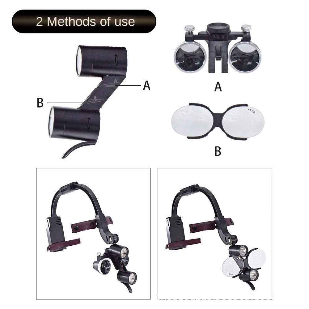 Mauzari™ Lenti d’Ingrandimento Dentali con Luce LED