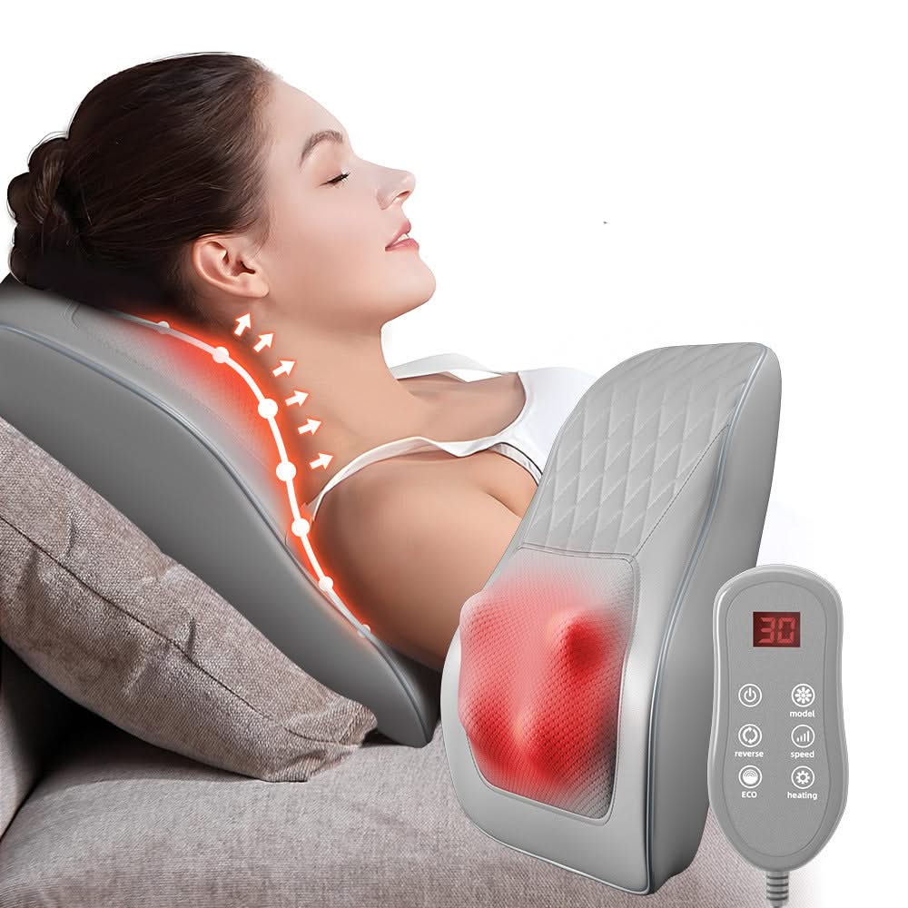 Mauzari™ Cuscino Massaggiante Riscaldato per Collo, Schiena e Gambe