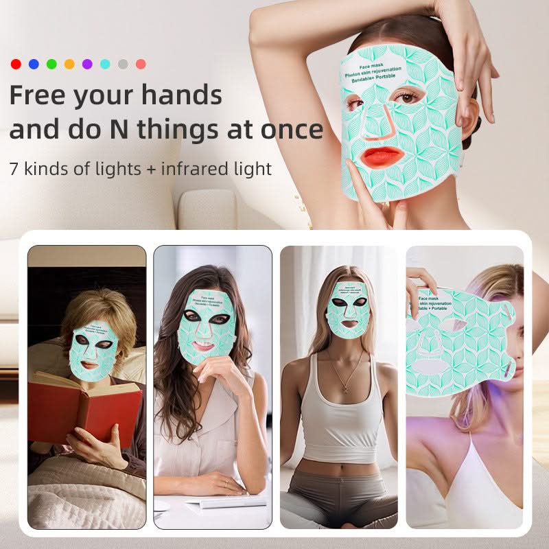Mauzari™ Maschera Viso LED in Silicone con 8 Colori