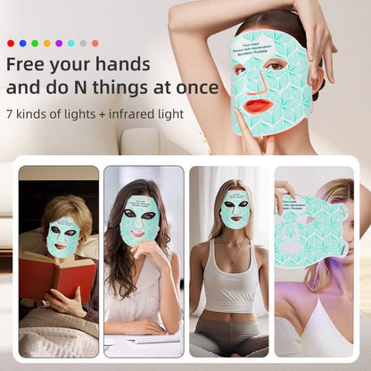 Mauzari™ Maschera Viso LED in Silicone con 8 Colori
