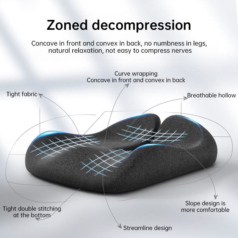 Mauzari™ Cuscino Ortopedico in Memory Foam per Coccige e Sciatica