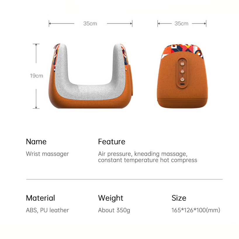 Mauzari™ Massaggiatore Polso 4 in 1 con Calore e Compressione