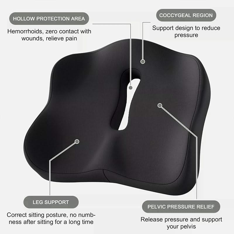 Mauzari™ Cuscino Auto in Memory Foam per Coccige e Zona Lombare