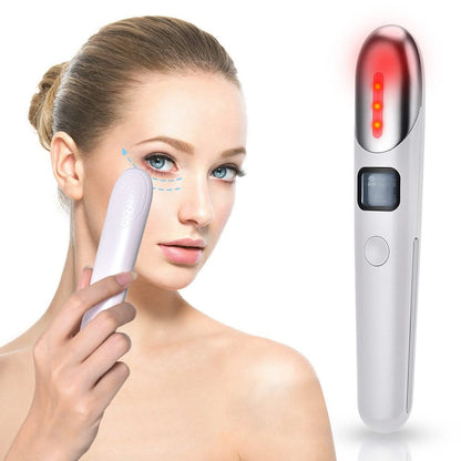 Mauzari™ Massaggiatore Contorno Occhi 4 in 1 con EMS e Luce Rossa