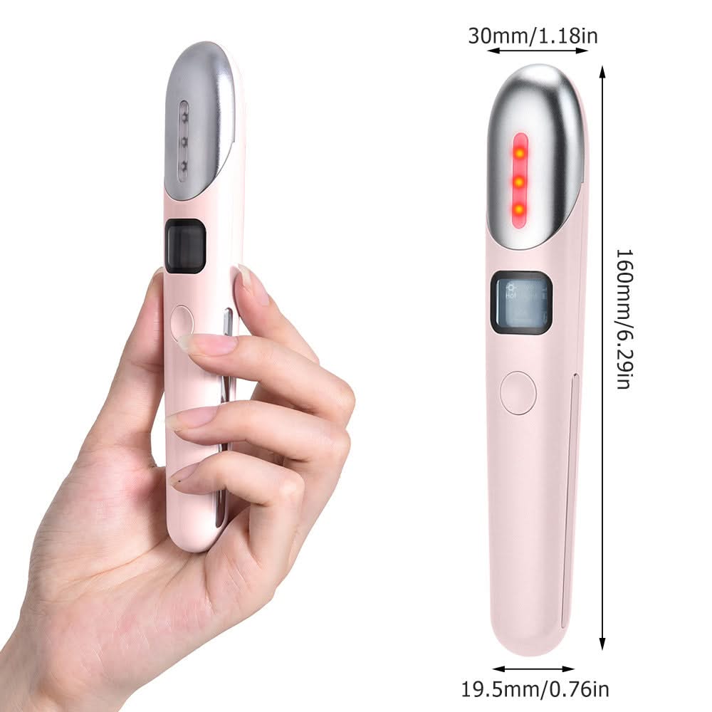 Mauzari™ Massaggiatore Contorno Occhi 4 in 1 con EMS e Luce Rossa