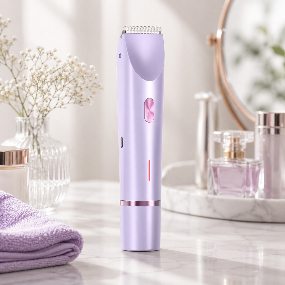 Mauzari™ Rasoio elettrico da donna a doppia testina per viso e corpo