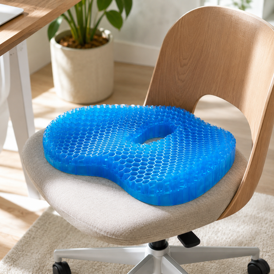 Mauzari™ Cuscino in gel per sciatica e dolore al coccige – Seduta rinfrescante a nido d’ape