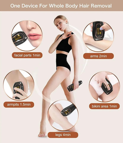 Mauzari™ Epilatore IPL per Viso e Corpo con 999.999 Impulsi