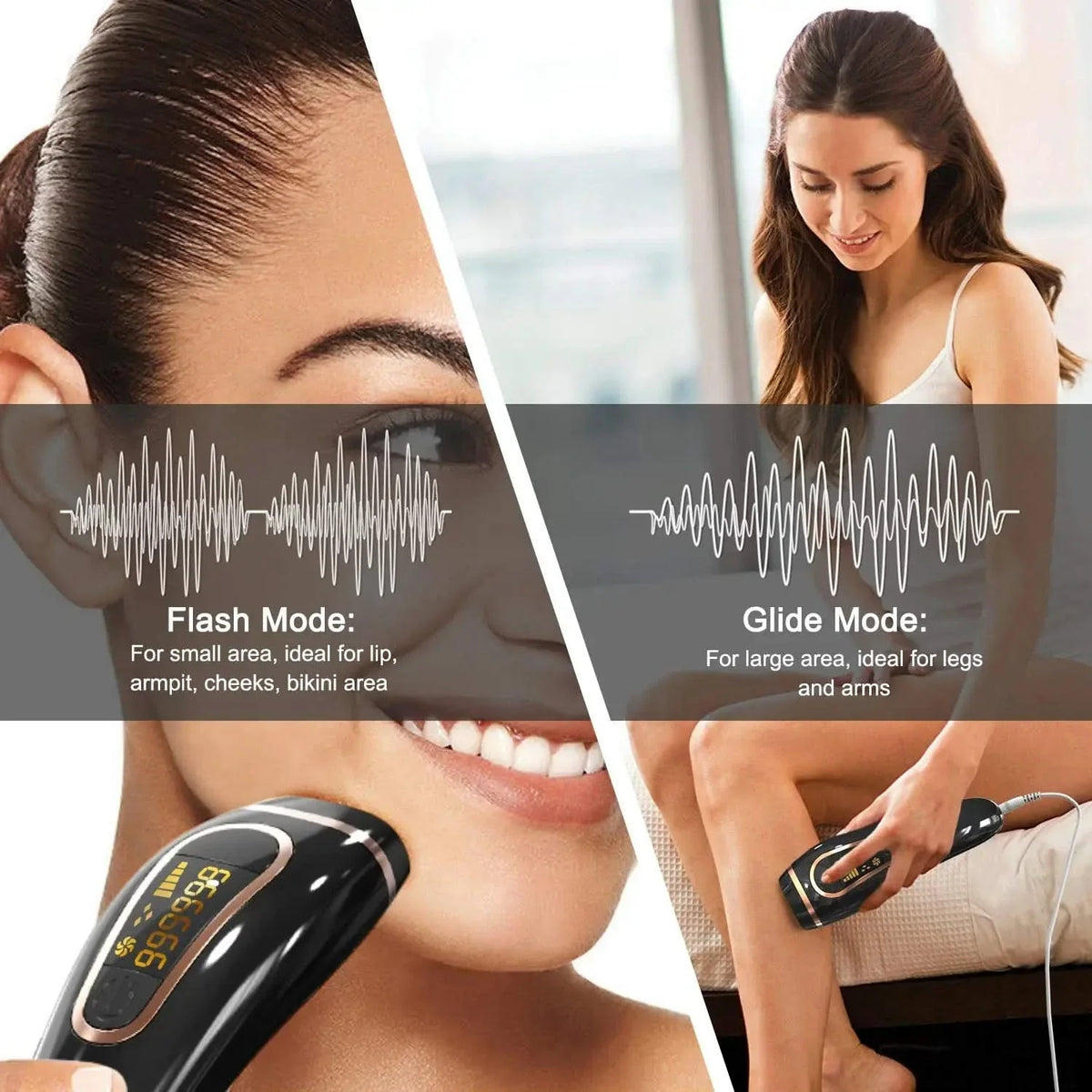Mauzari™ Epilatore IPL per Viso e Corpo con 999.999 Impulsi