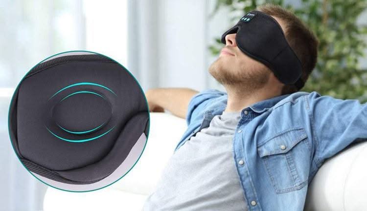 Mauzari™ Mascherina per Dormire Bluetooth con Musica