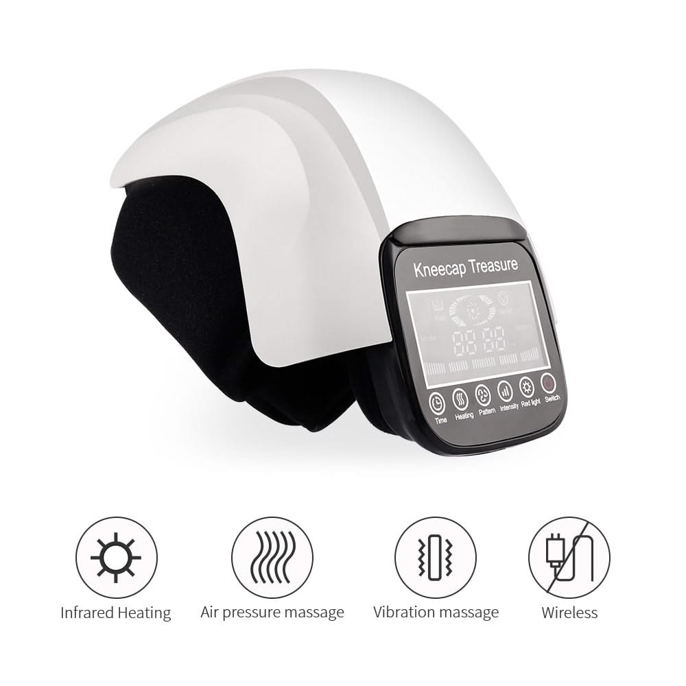Mauzari™ Massaggiatore per Ginocchio con Calore e Luce Rossa