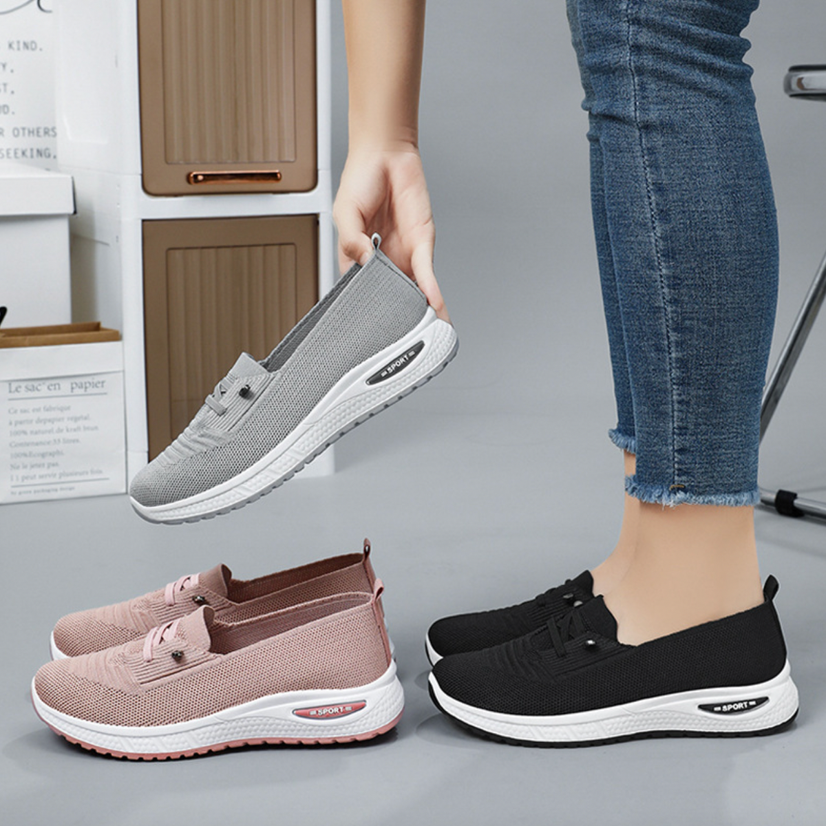 Mauzari™ Scarpe Ortopediche Slip-On da Donna – Mesh Traspirante
