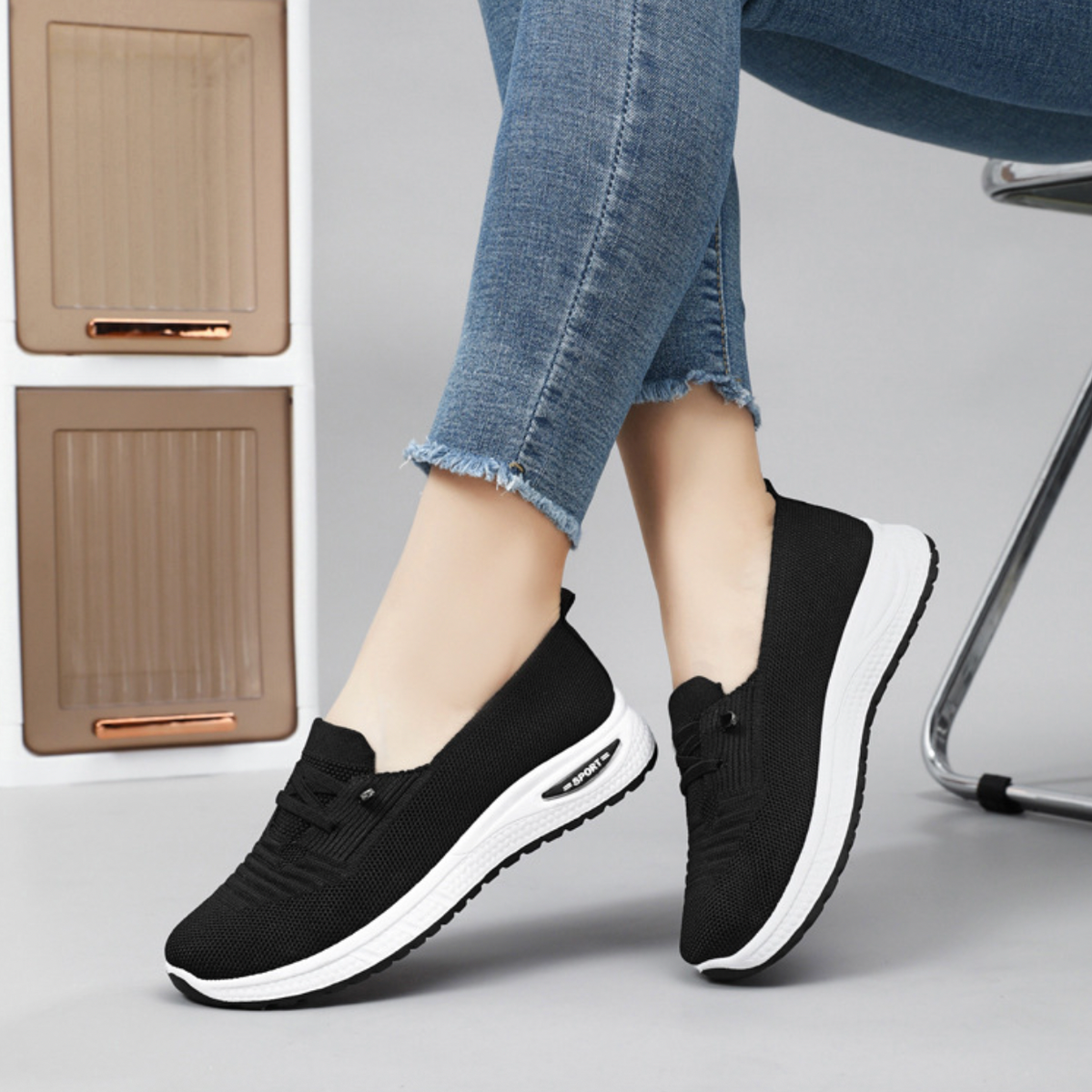 Mauzari™ Scarpe Ortopediche Slip-On da Donna – Mesh Traspirante