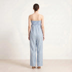 Dame Stropløs Jumpsuit – Casual Sommer Jumpsuit med Vide Ben og Lommer