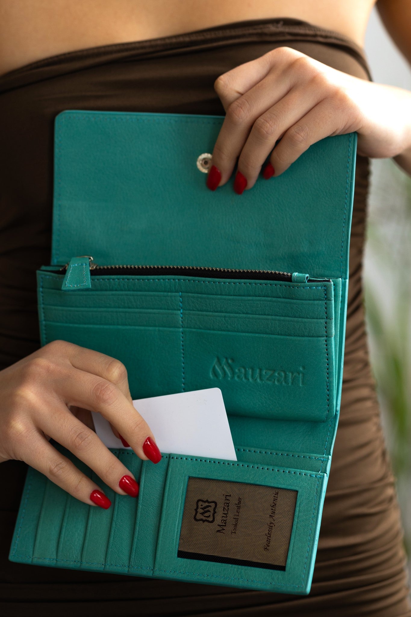 Geneva Wallet in Turquoise