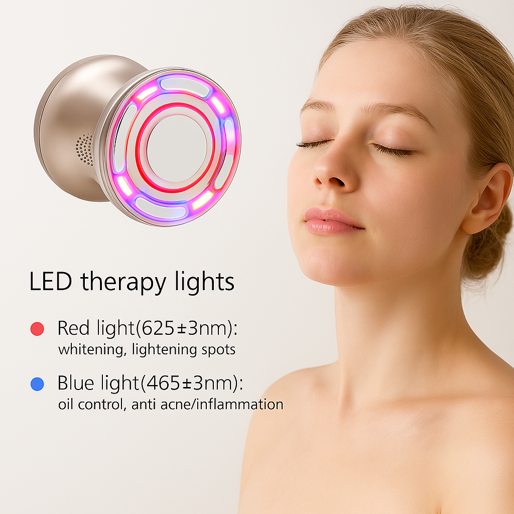 Mauzari™ Massaggiatore Snellente per il Corpo con Ultrasuoni, EMS, RF e LED